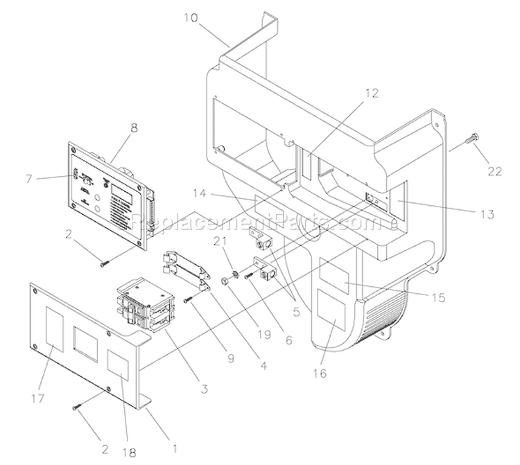 Page B Diagram and Parts List for 040277-0  Briggs and Stratton Generator
